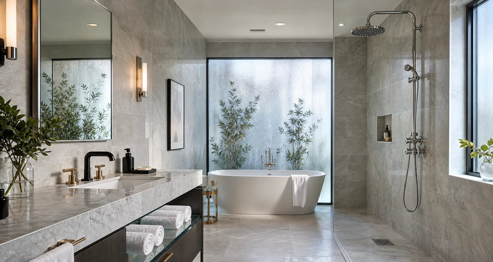 Baño de diseño con acabados de alta calidad en Sevilla