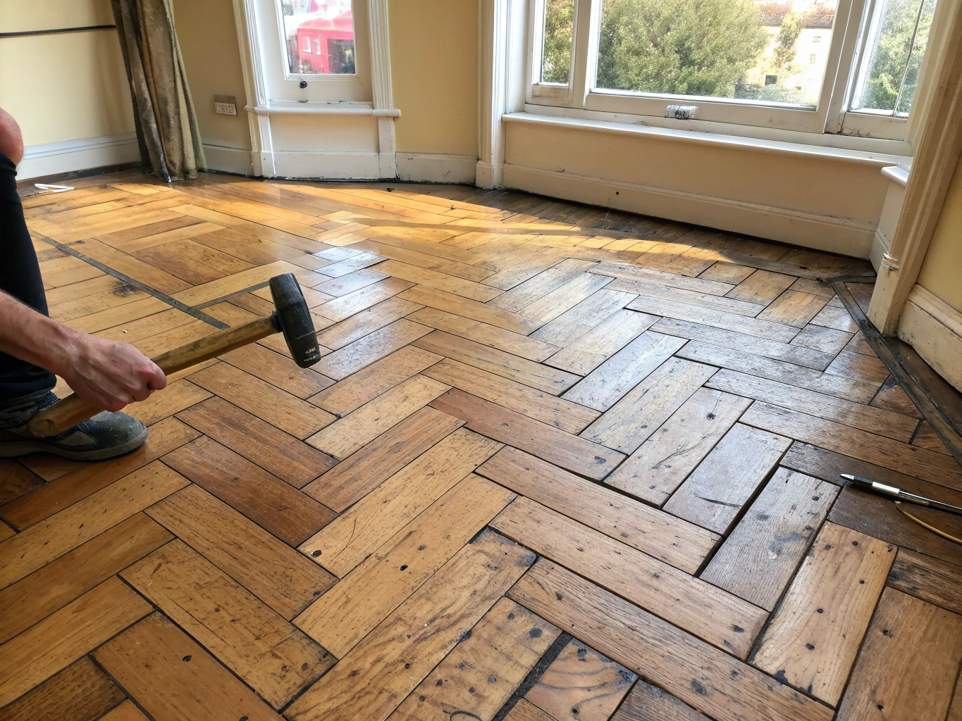 Proceso de restauración de vivienda antigua